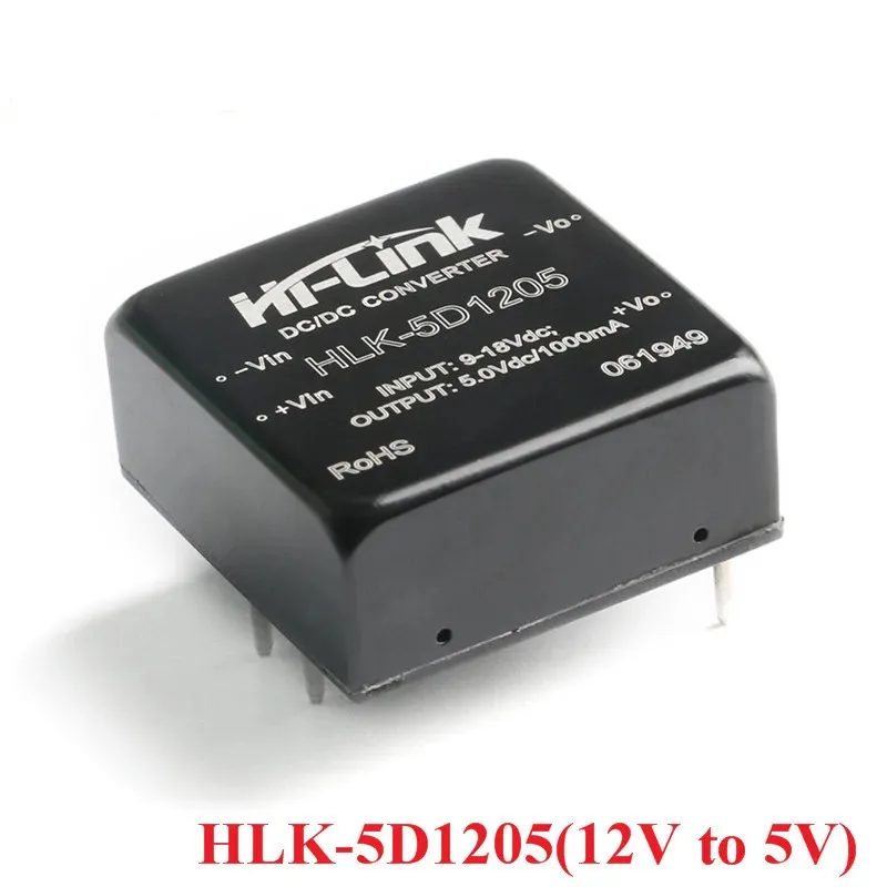 DC-DC Isolated Converter Power Supply Module 5W DC DC 12V to 15V/5V/12V 24v to 5V/12V HLK-5D2405/5D1205/5D1212/5D1215/5D2412