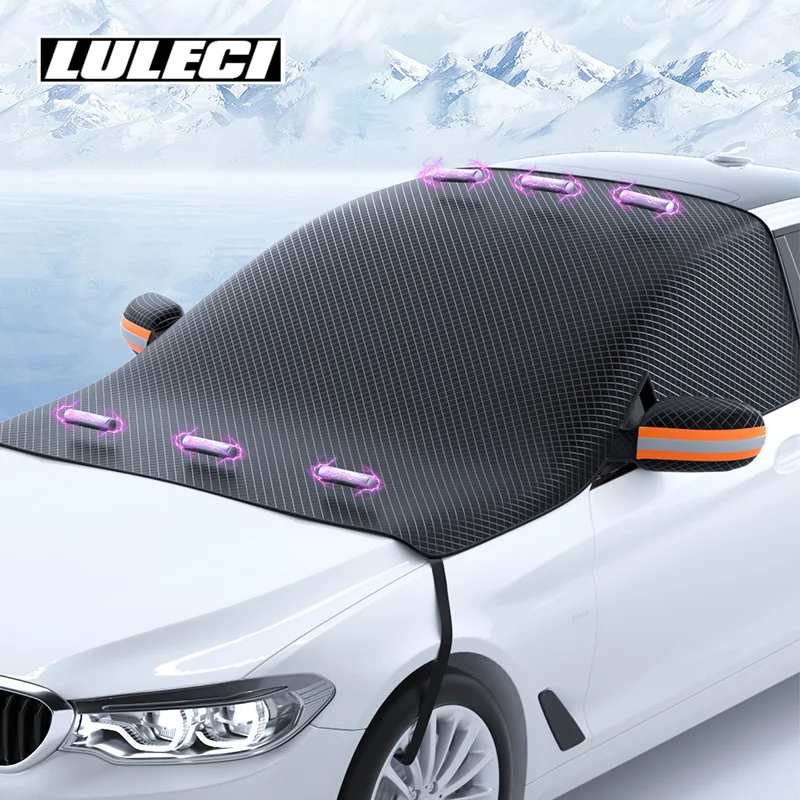 Car Front Sunblock Plus Moisture-proof Oxford Cloth Car Sun Block Heat Insulation Thickened Snow Block Aluminized Film Sunblock