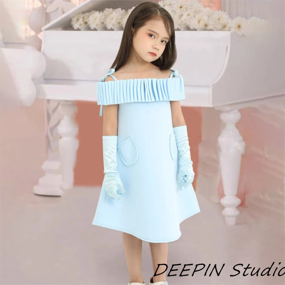 2024 New Girls Party Eid al Fitr Dresses Vestidos Bluey Princess Easter Wedding Brithday Children's Kids Clothes Outfit Costumes