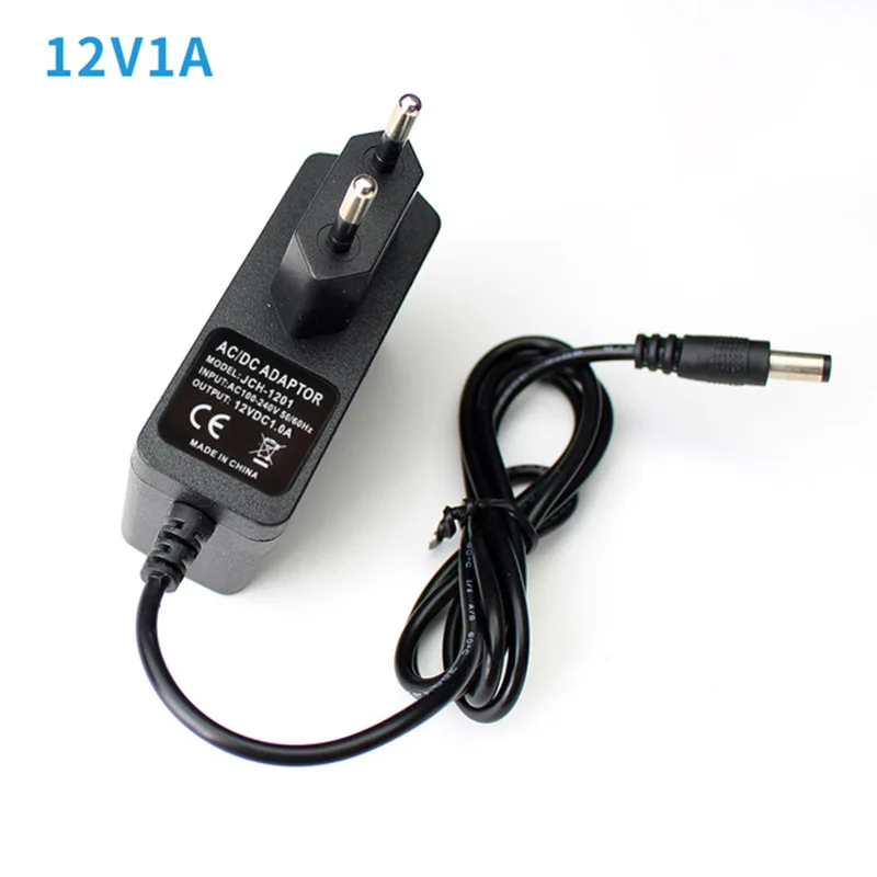 1 pcs Power Adapter 100-240V AC to DC Power Supply Charger 3V 4.5V 5V 6V 7.5V 9V 10V 12V 13V 1A  EU US plug 5.5 mm x 2.1 mm