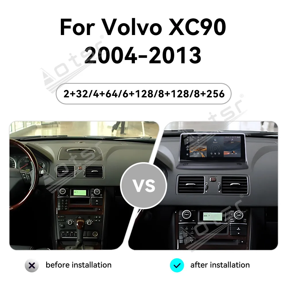 8.8 Inch For Volvo XC90 2004~2013 Android Auto Carplay Car Multimedia Automotive GPS Navigation Car Radio Stereo DSP Head Unit