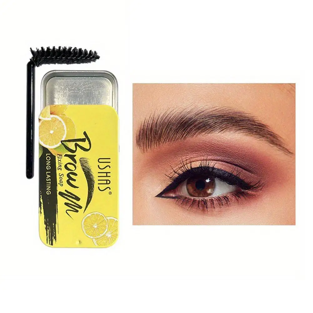 Fruity Eyebrow Soap Pigmented Brow Gel With Brush 3D Cream Eyebrow Wear Brow Waterproof Lifting Soap Styling Long W3T5