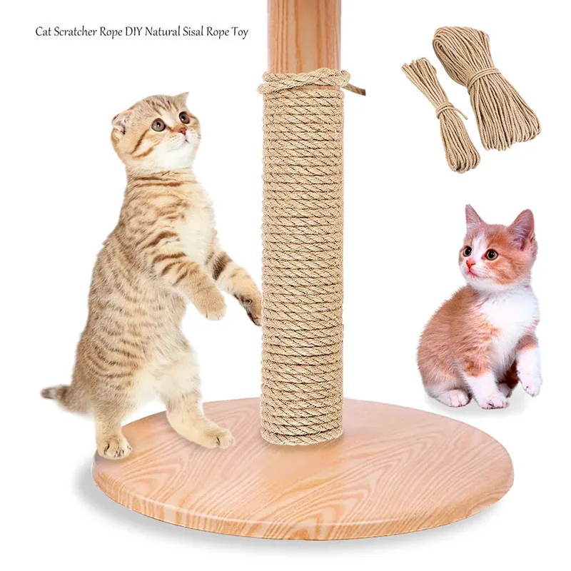 

Climbing Frame Sisal Rope for Cats, Cat Tree, DIY Scratching Post Toy, Desk Legs Binding Rope for Cat, Sharpen Claw