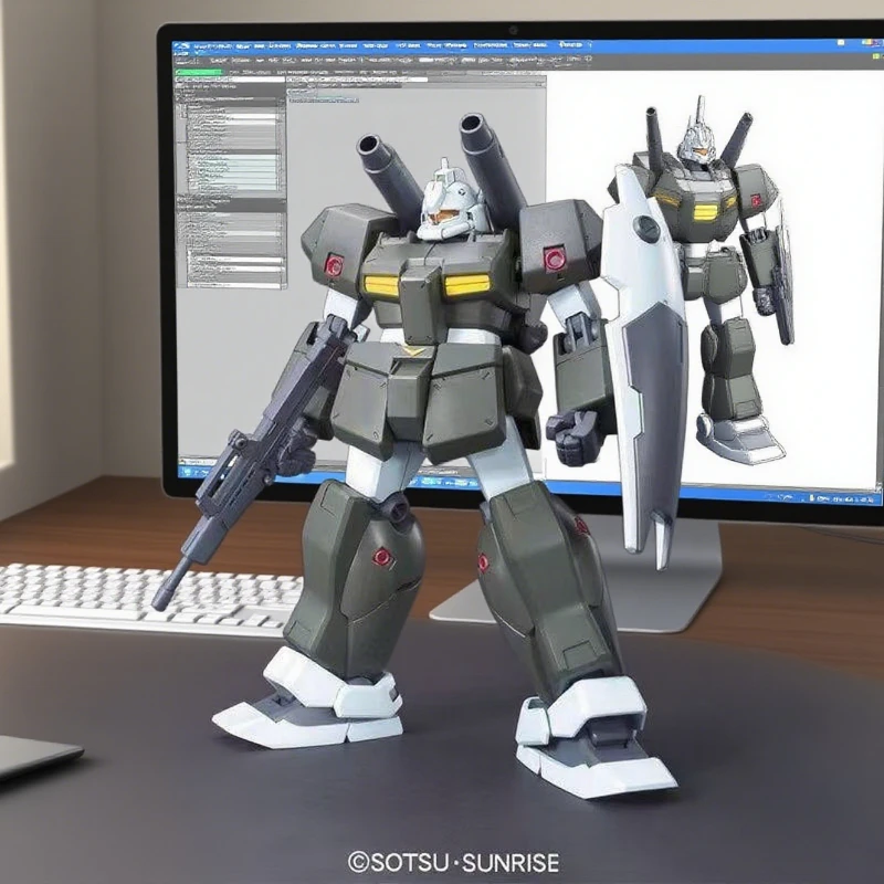 

Bandai оригинальный HG Gundam GM Cannon 2, комплект модели в сборе, аниме, экшн-фигурка, робот, игрушка в подарок для детей и взрослых