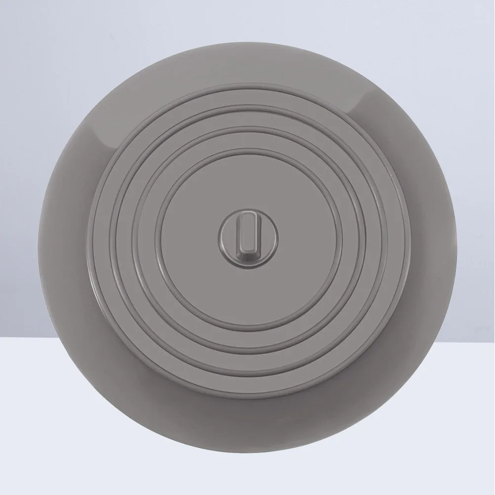 

1pc Silicone Drain Stopper Kitchen Bathroom Bathtub Plug Flat Leak-Proof Water Sealing Plug Soft Surface