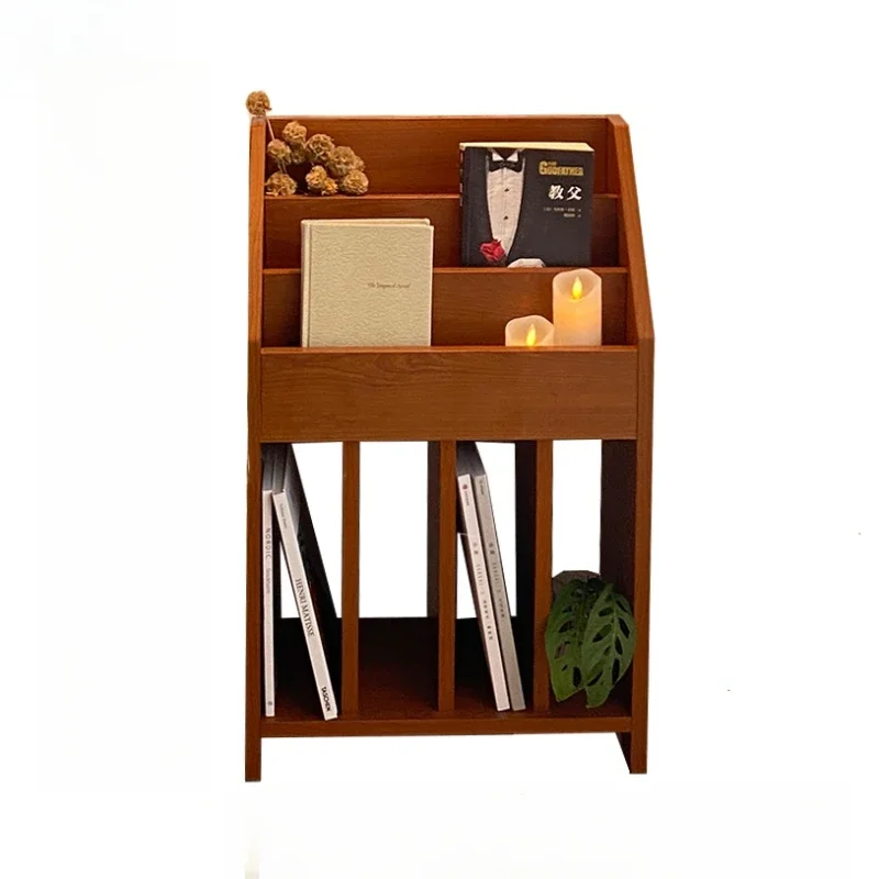 Medieval bay window bookshelf children's bookshelf small display shelf floor