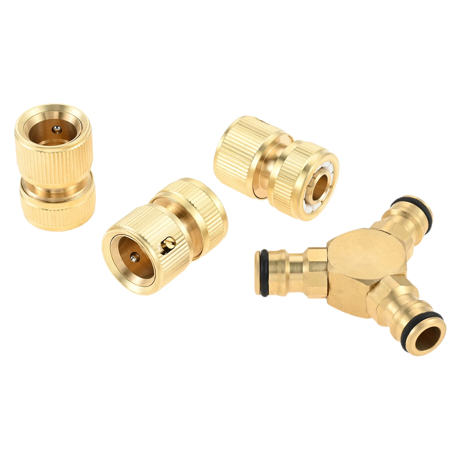 1Set Garden Hose Splitter Y-Shape With 3 Quick Connectors Fit for 13/15mm Water Hoses Waterproof Junction Connector Accessories