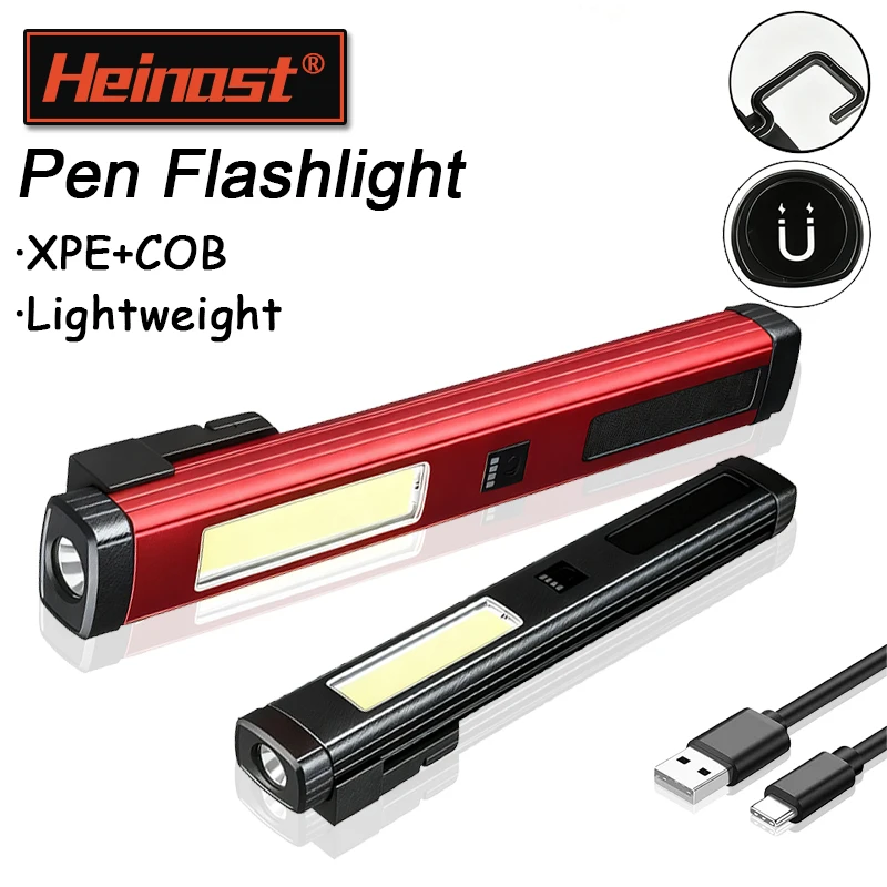 

Мини-USB перезаряжаемые светодиодные фонарики с магнитом, легкий водонепроницаемый небольшой карманный фонарик-ручка с зажимом для работы в чрезвычайных ситуациях