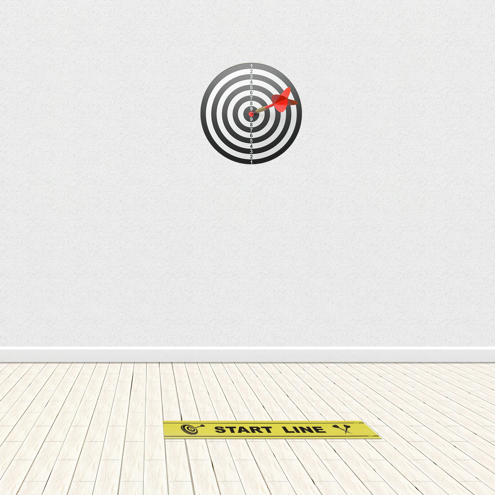 

Dart Line Mark Throw Marker Floor Decals Game Holder Ground Mat Board Accessory