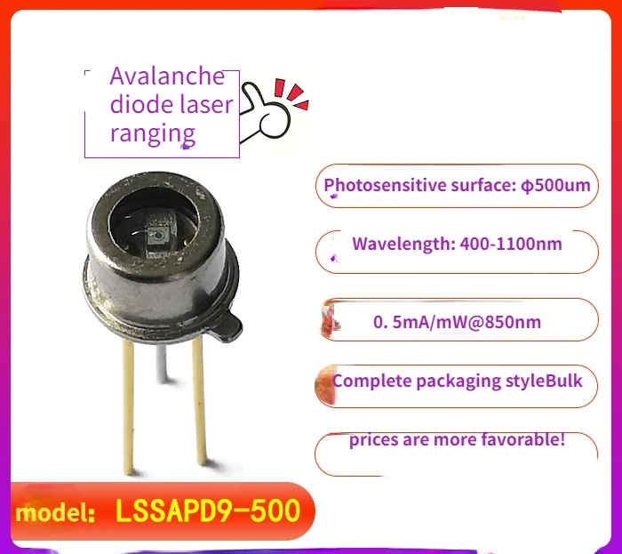 

LSSAPD9-500 Minguang Technology 500um Silicon Avalanche Photodiode Detector APD Laser Ranging