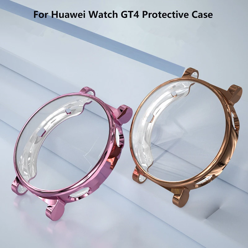 Protective Case For Huawei Watch GT4 41mm 46mm Screen Protector Shell All-Inclusive Watch Case For Huawei Watch GT4 Plated Cover