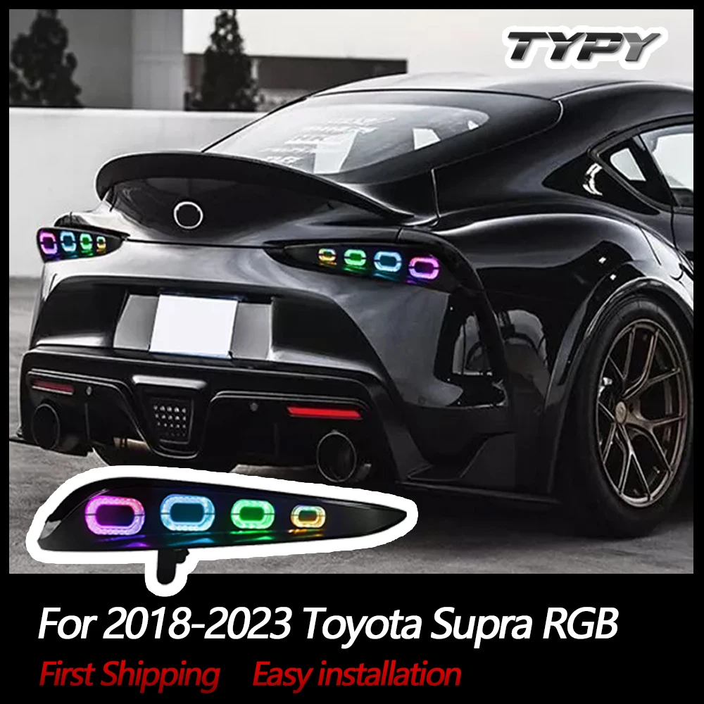 

Автомобильные фары для Toyota Supra RGB 2018-2023, задний свет, проектор, задний фонарь, дневной свет, Аксессуары для автомобилей