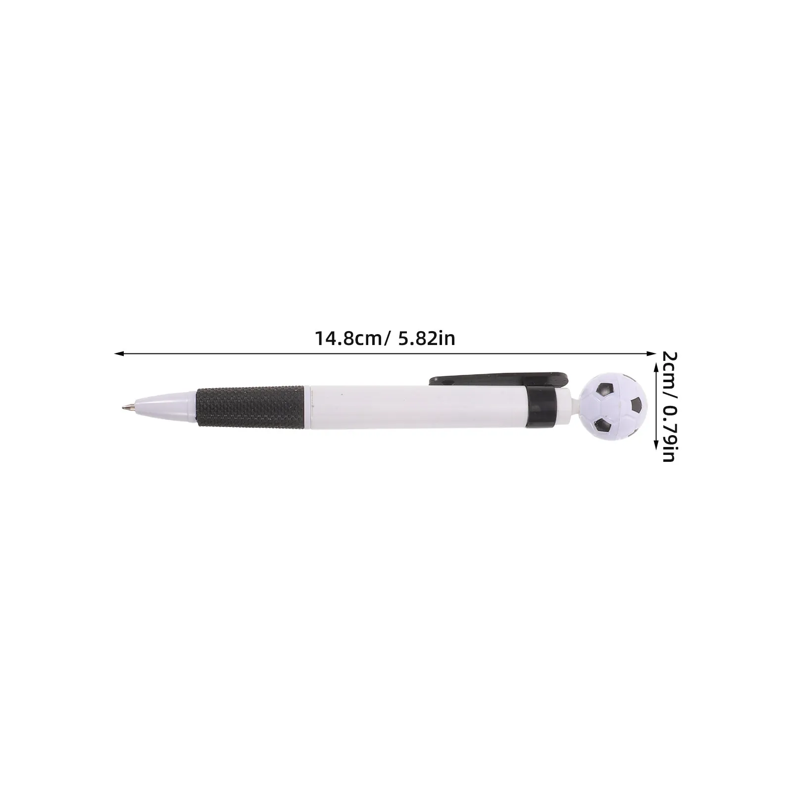 12Pcs Plastic Soccer Ballpoint Pen 7MM Retractable Smooth Writing Sports Party Favors Football Novelty Gift