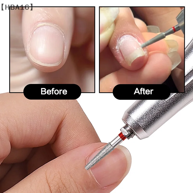 maveraHBA16tüasharp cone cutícula limpa prego broca profissional carboneto bit gel polonês remoção durável manicure ferramentas nail techs