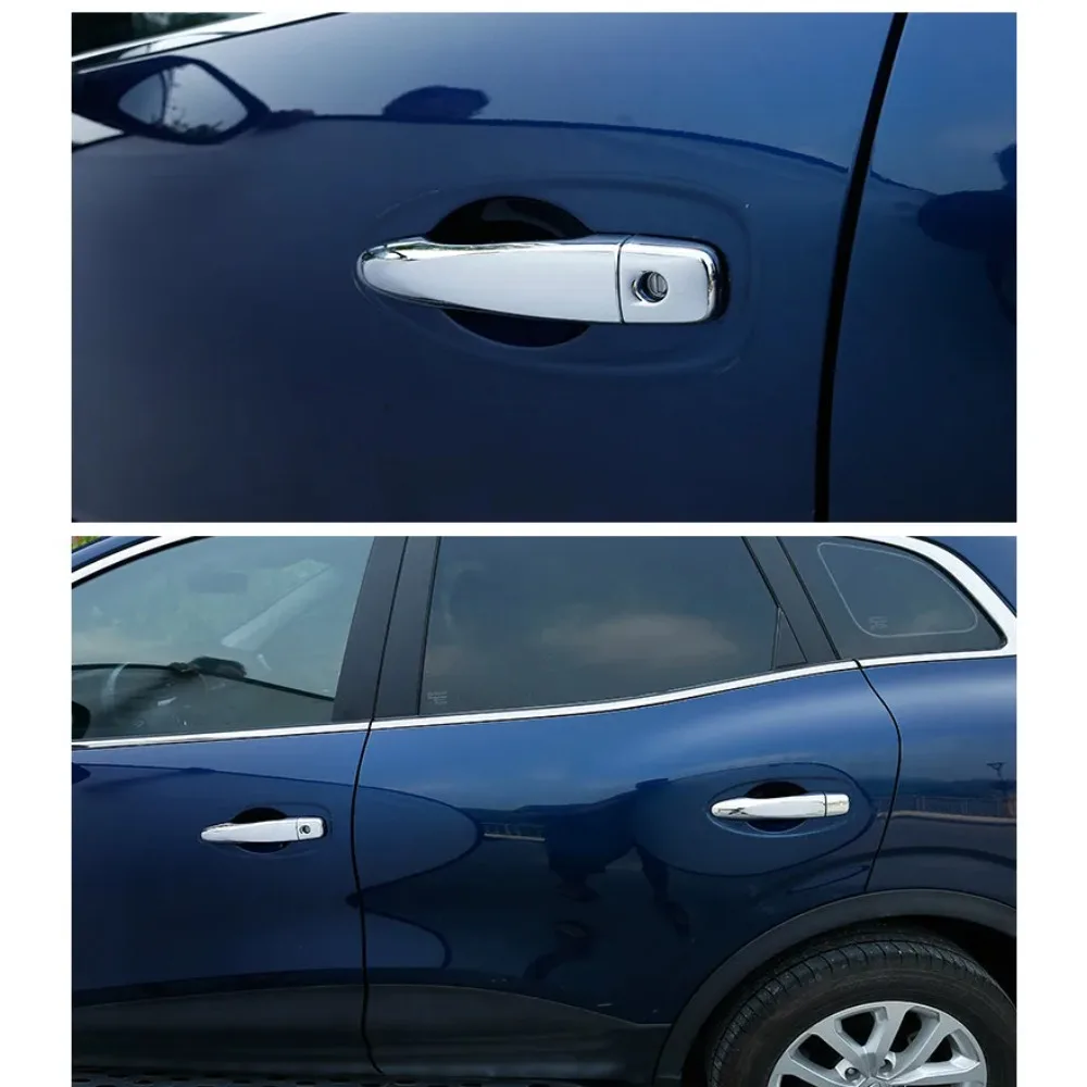 Car Door Handle Cover For Nissan X-Trail 2014-2019 X Trail XTrail Gloss Black Chrome Sticker Styling Accessories