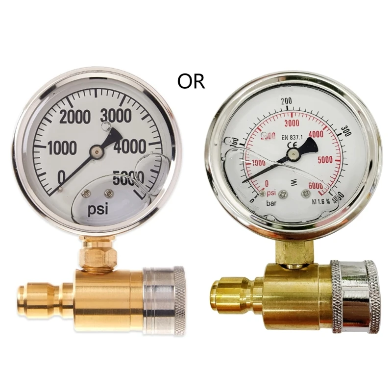 

Комплект манометров быстрого подключения 3/8 дюйма для манометра мойки высокого давления