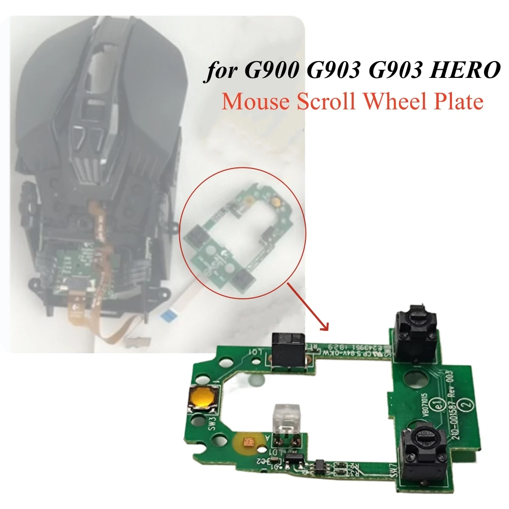 1 PCS Mouse Scroll Wheel Plate for G900 G903 G903 HERO Mouse Wheel Roller Board Replacement Accessories