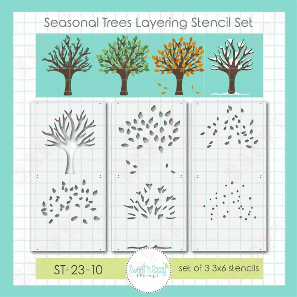 

Seasonal Trees Layering Stencils Cutting Dies For DIY Paper Card Photo Album Decoration Scrapbooking Craft 2024 new decoration