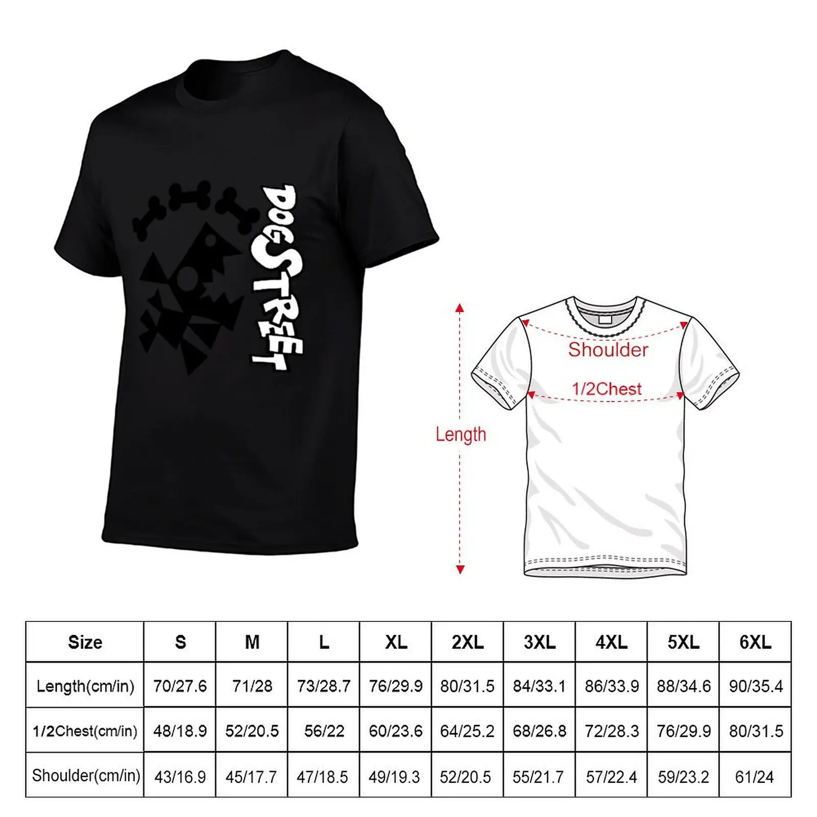 Dog Street T-Shirt Light Athletic Short Sleeve Tee Shirt