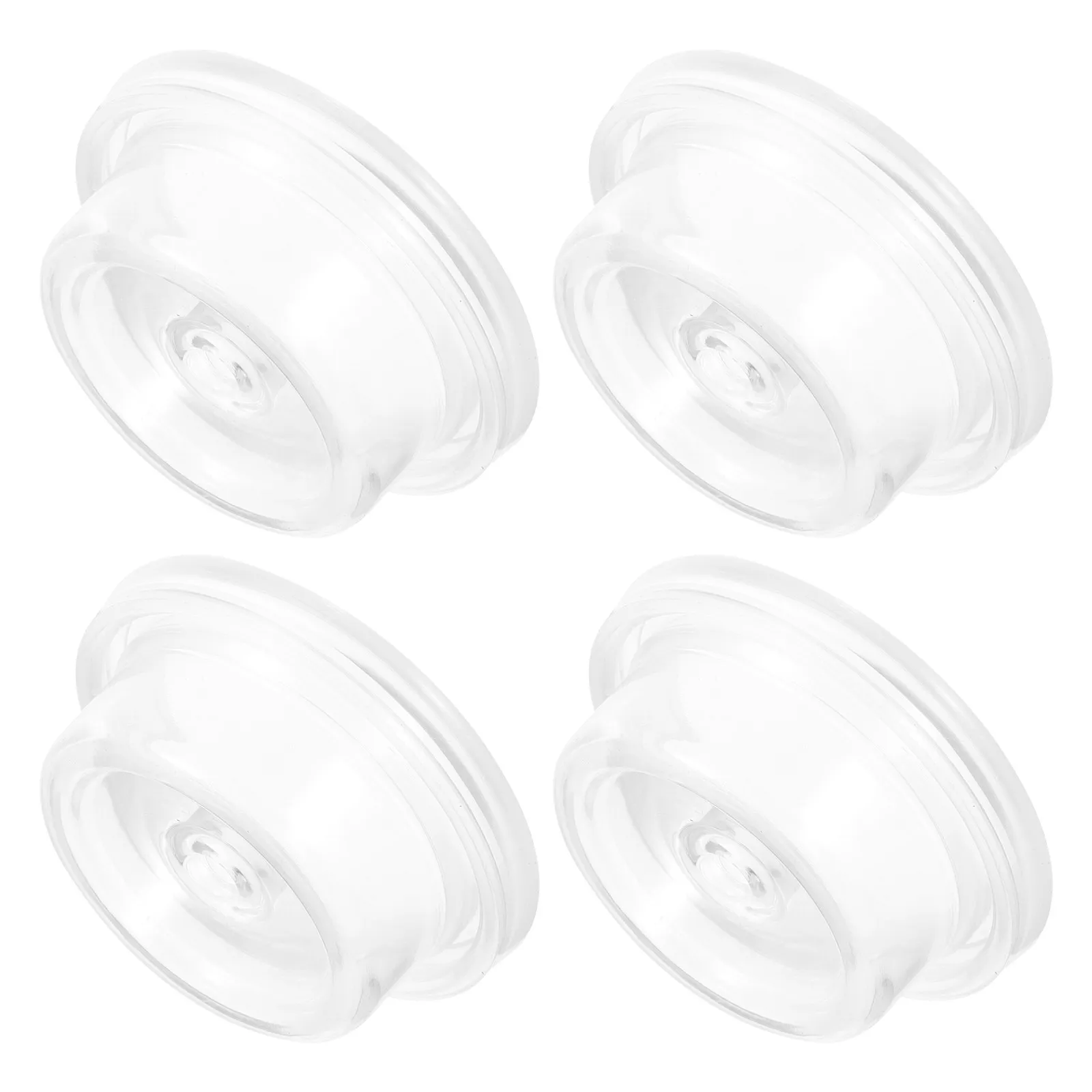 

4Pcs Silicone Breast Pump Accessories Clear Parts Manual Breastfeeding Supplies Vacuum Design for New Mothers Efficient Use