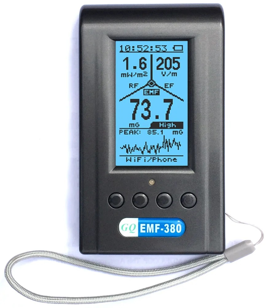 Advanced GQ EMF-380 V2 Multi-Field, Multi-Function EMF Meter and RF Spectrum Power Analyzer