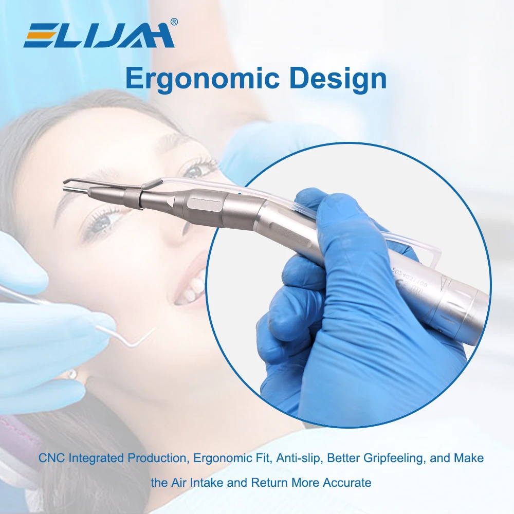 ELIJAH Dental low speed Straight Surgical Handpiece 20° Contra Angle Surgery Handpiece 1:1 Direct Drive Dental instruments Tools