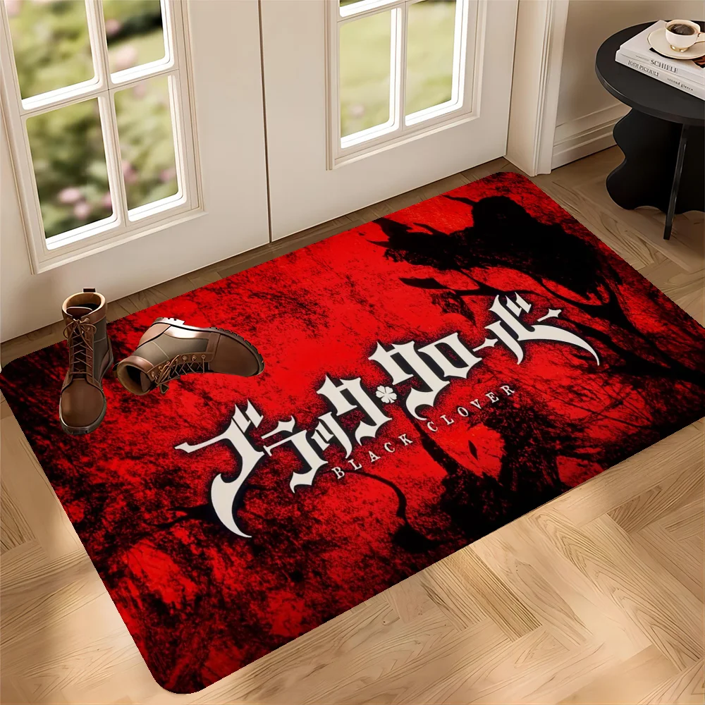 

Anime Black Clover Room Mats Cheaper Anti-slip Modern Living Room Balcony Printed Household Carpets