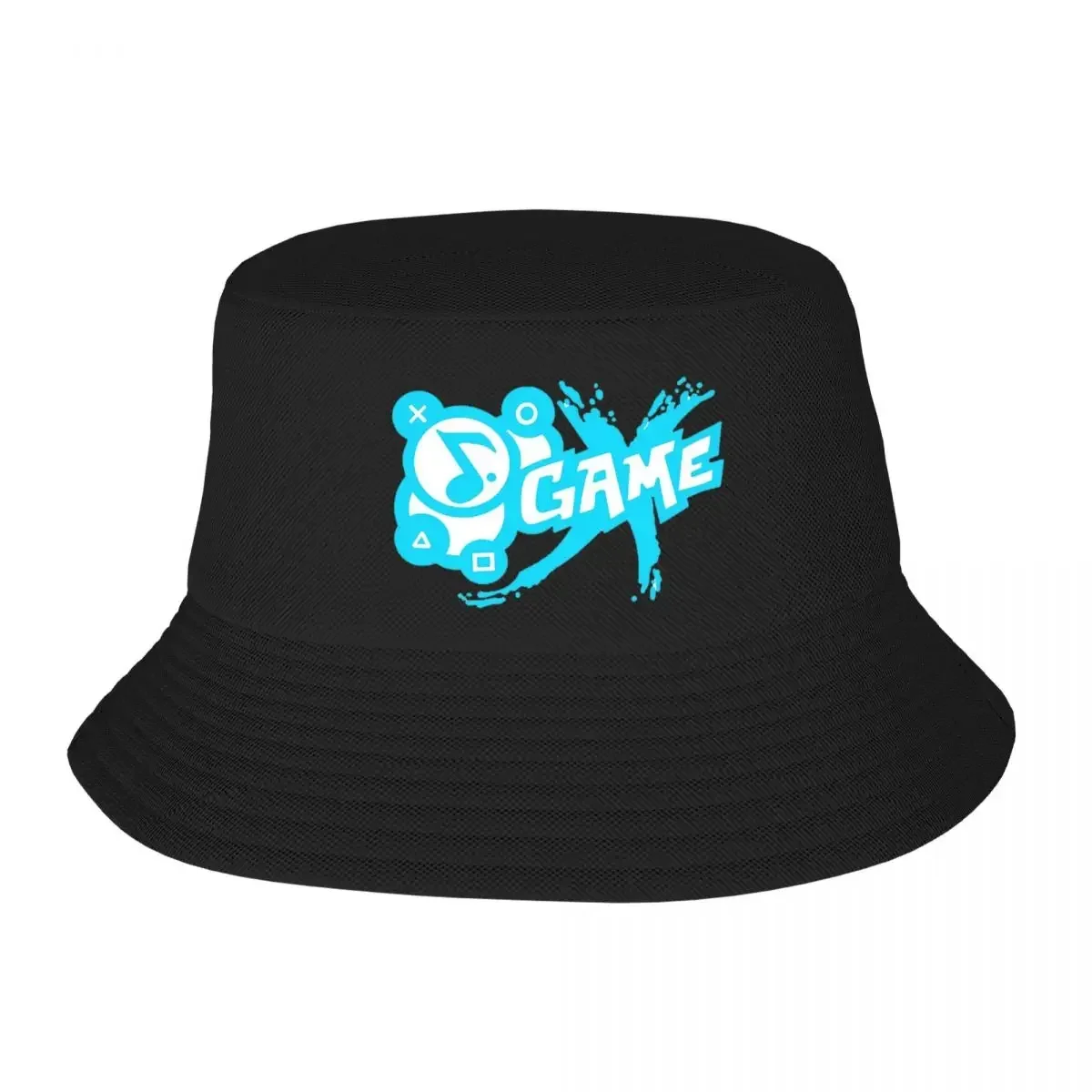 

GAME Logo Teal Bucket Hats Panama Hat Children Bob Outdoor Fisherman Summer Beach Fishing Unisex Caps