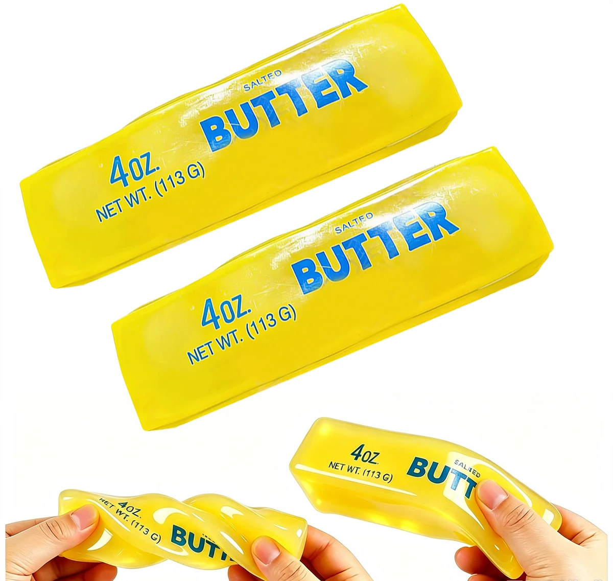 Image of Formbarer Butter-Stick, weich, mit Vaseline gefüllt, Stressabbau-Butterkäse-Riegel, Stress- und Angstlinderung für Erwachsene, Partygeschenke
