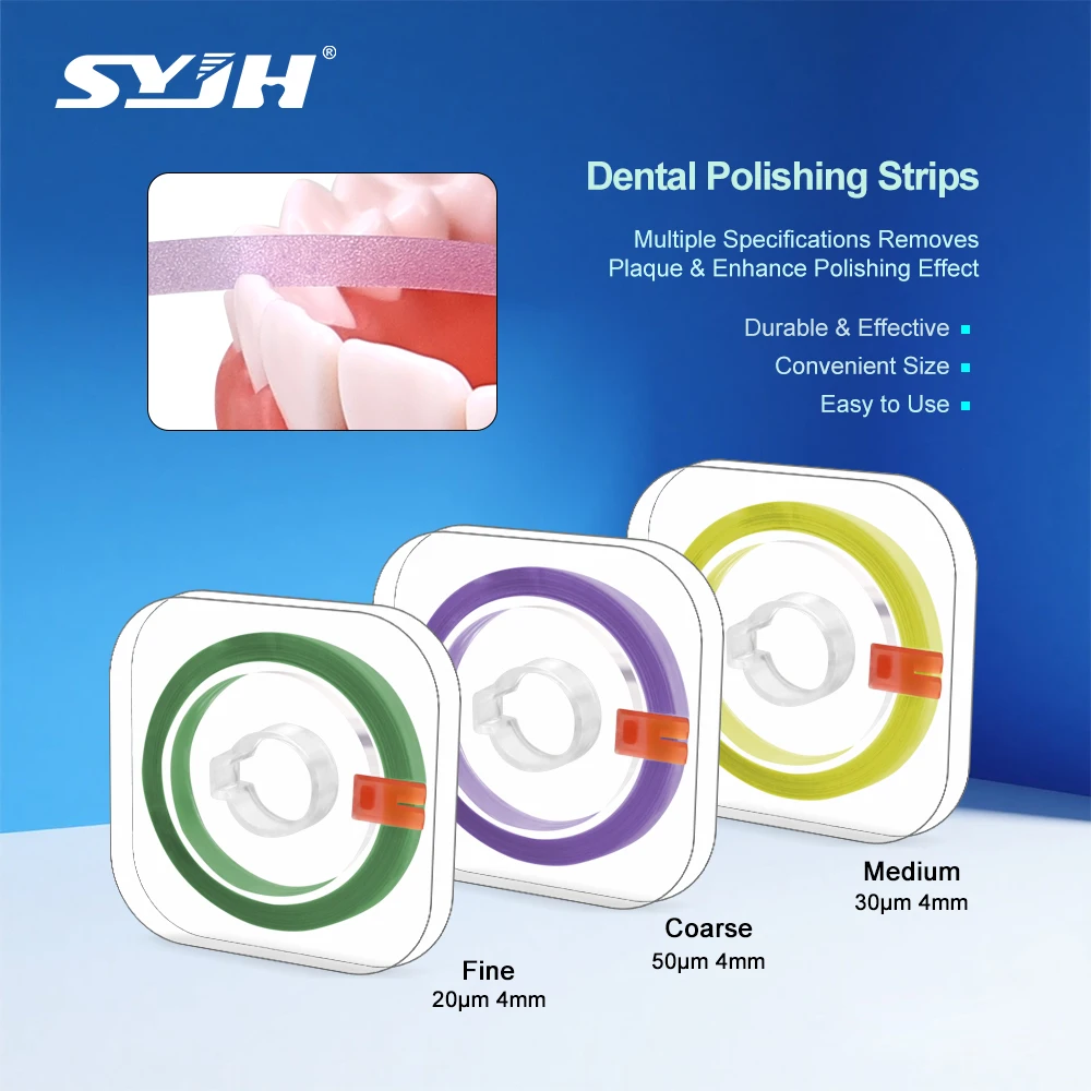 

SYJH 6 м/рулон, полоска для полировки зубов, смола, шлифовка зубов, отбеливание, грубая/средняя/тонкая шлифовальная полоска, формирующие полоски, стоматологические инструменты