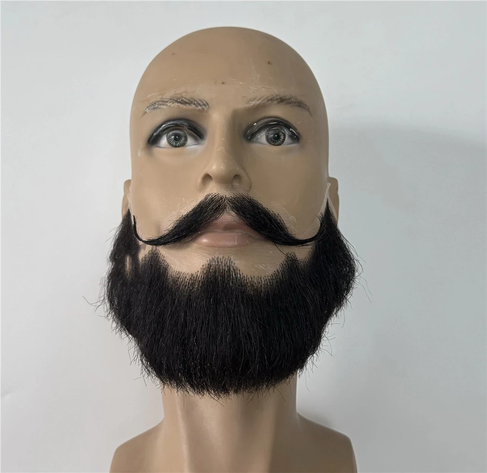 

Аксессуары для косплея в стиле аниме на заказ ручной работы на Хэллоуин, борода, коричневый, черный, белый, усы, реквизит для вечеринки в кино