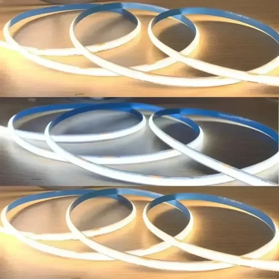 Dimmable 5V USB 5m COB LED Strip Light with Hand Scan Dimmable Touch Sensor Switch Push Switch Room TV Background Decoration