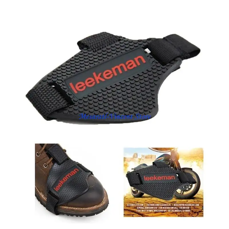 A70F Professional Motorcycle Rubber Gear Shifts Shoes Scuff Protector Shifter Guards Anti-slip Motorbike Accessories
