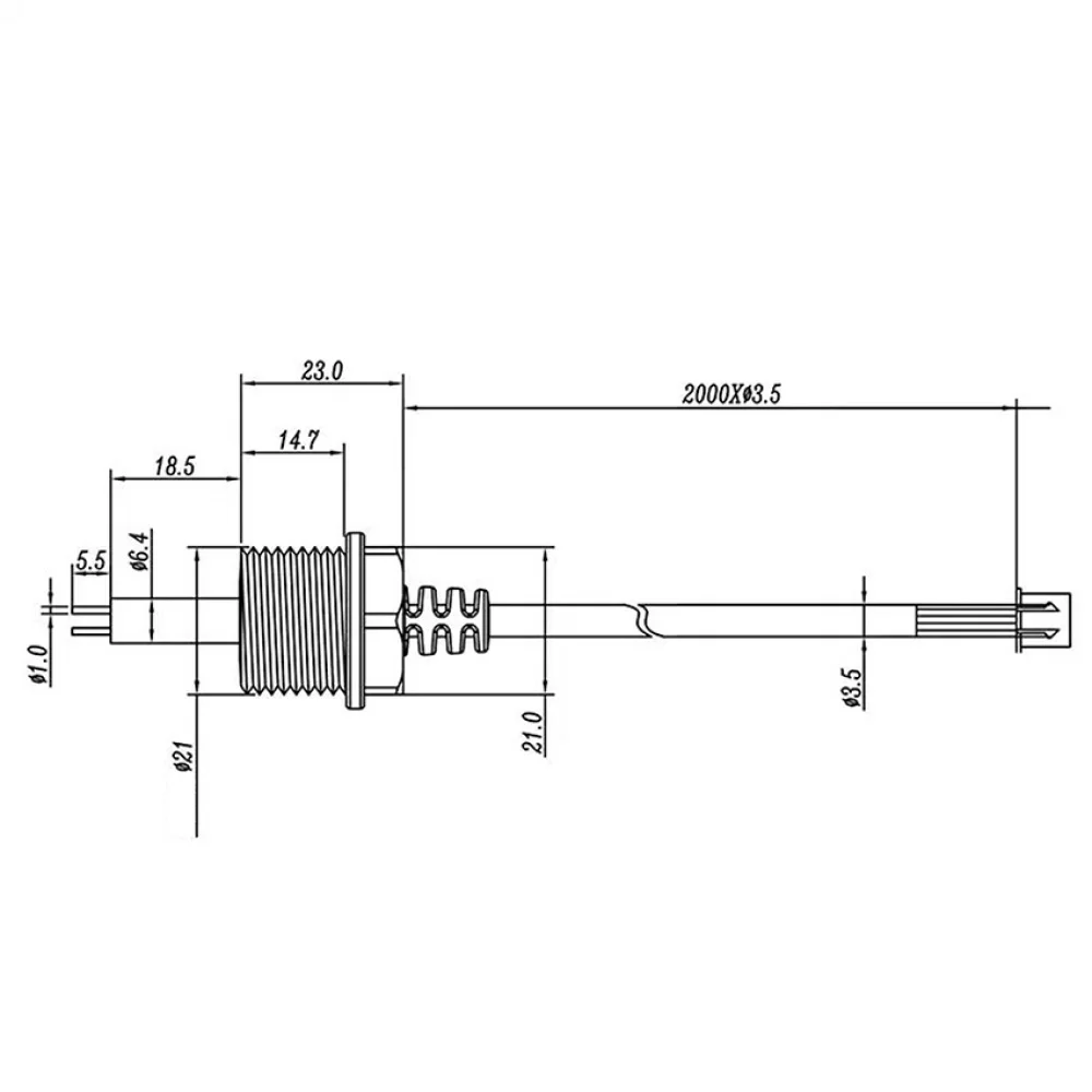1 قطعة TDS الاستشعار التحقيق 2000 مللي متر RO منقي مياه 1/2 "مسبار اختبار جودة المياه TDS الموصلية الاستشعار لموزع المياه