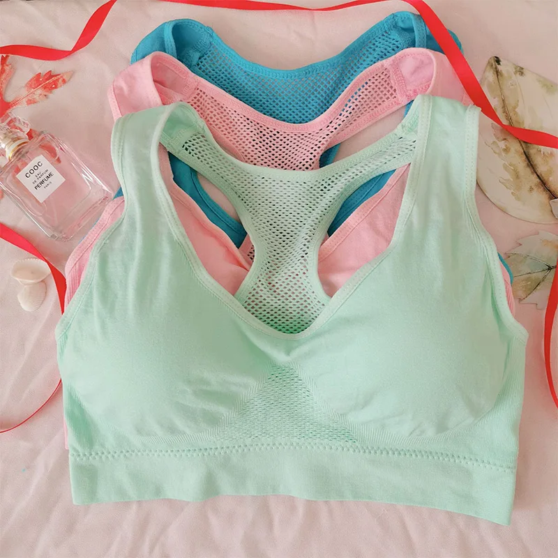 Image of Frauen Atmungsaktive Sport-Bh Absorbieren Schweiß Stoßfest Gepolsterte Gym Laufen Fitness Doppel Schicht Nahtlose Yoga Sport-Bh Unterwäsche