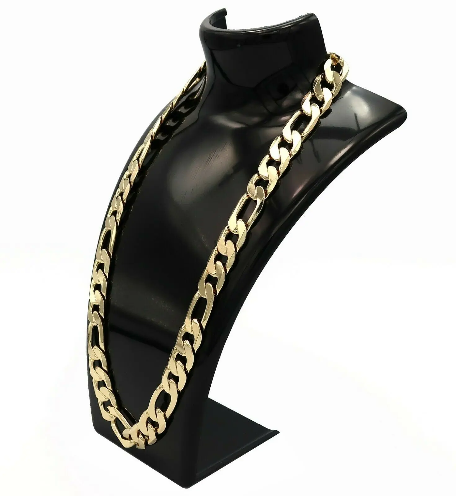 Men's 14k Gold Plated Figaro Link Chain 24