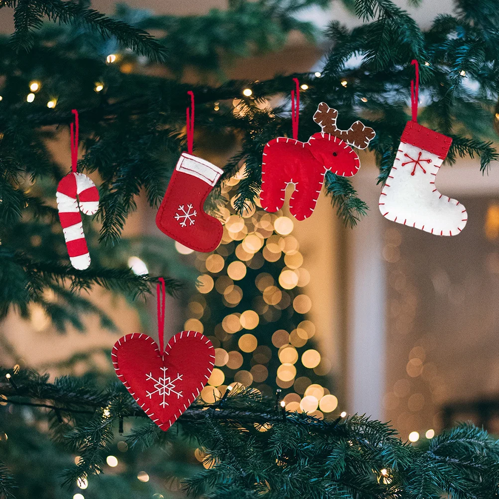 

5Pcs Xmas Elk Hanging Ornaments Xmas Party Scene Layout Christmas Tree Decorative Pendants Christmas Style Adornments