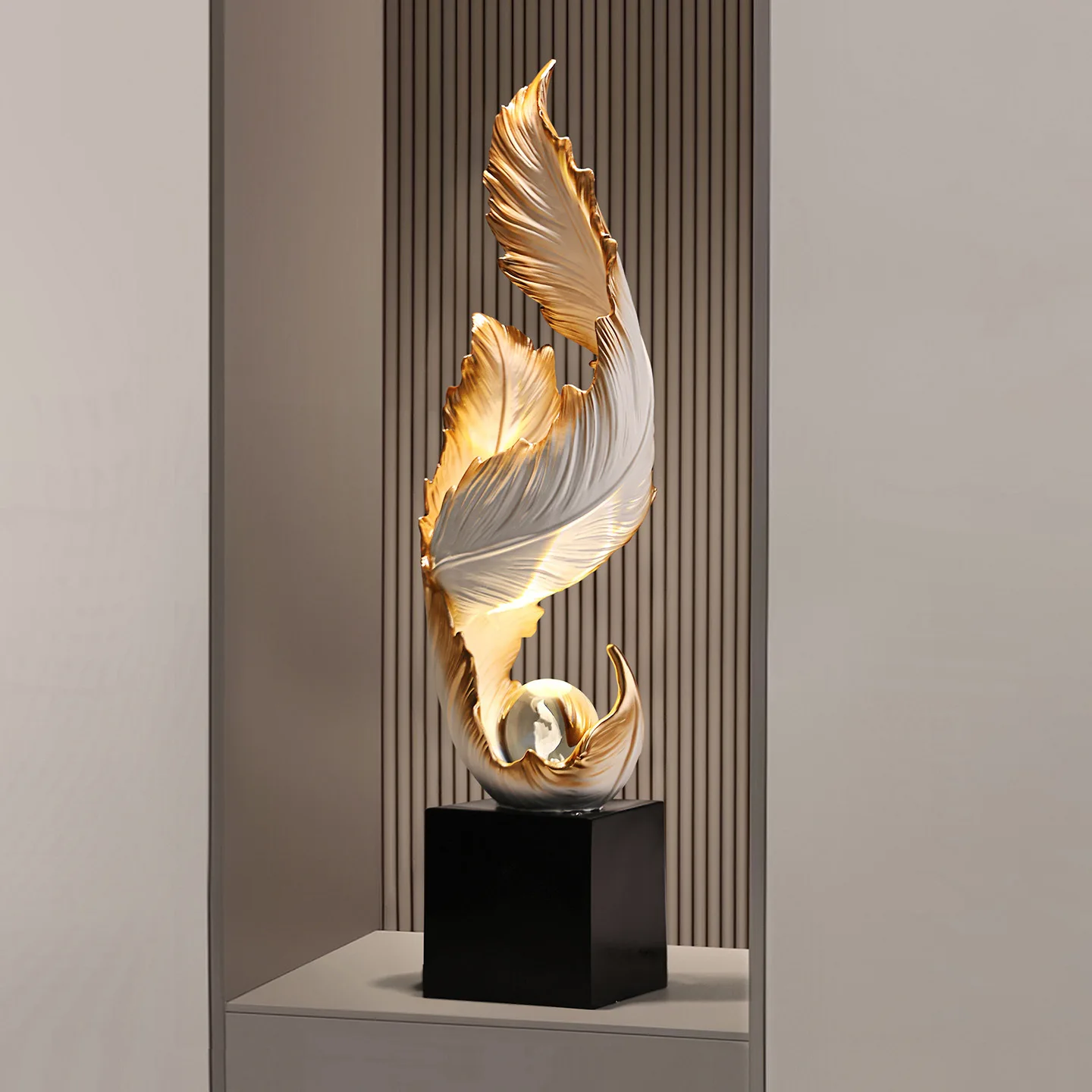 Creative Resin Feather Floor Lamps Living Room Decor Led Illumination Bedroom Light Fixture Entryway Ornament Festival Gifts CE