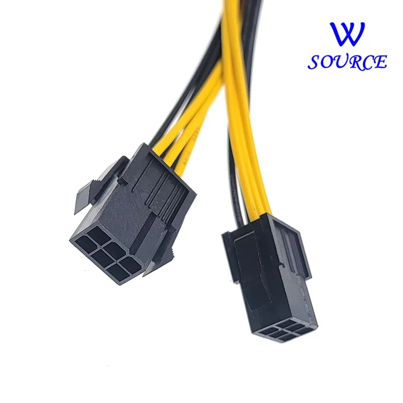 Graphics Card 8Pin Male To Dual 6Pin Female GPU Video Card 2X6pin To 8pin GPU 18AWG Power Supply Cable Y-Splitter Adapter