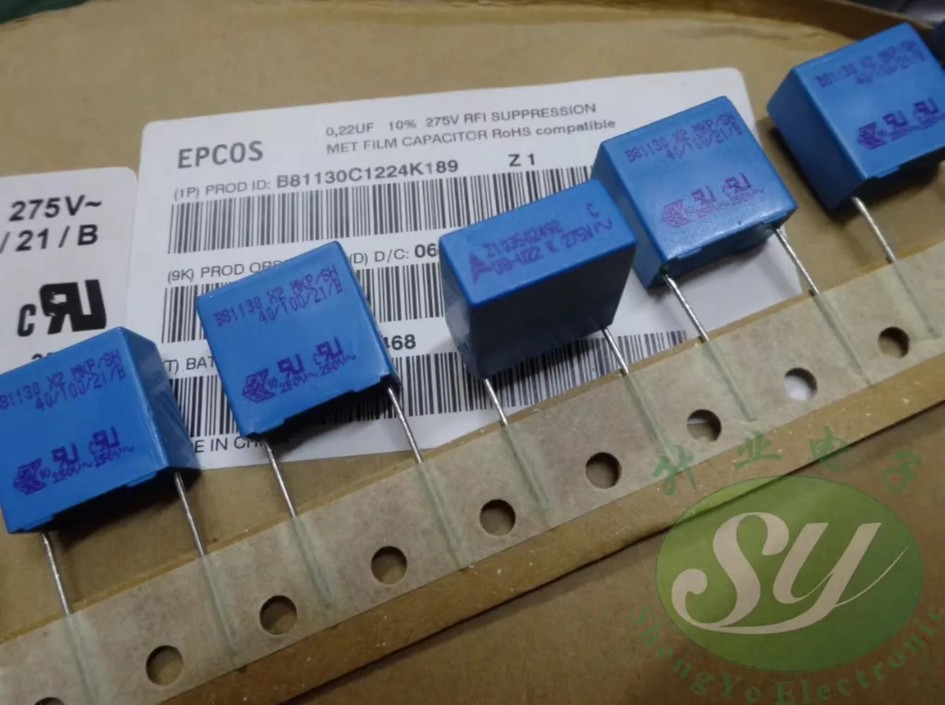 

20PCS EPCOS 0.22uf/275vAC 220nf u22 224 New film capacitor B81130C1224K