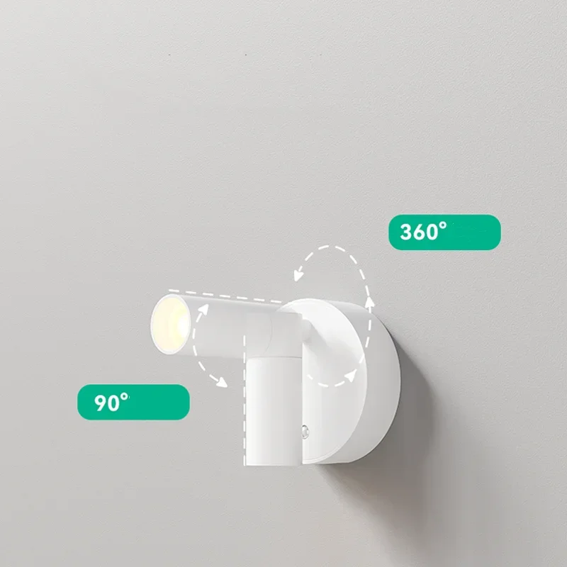 LED Wall Sconces light, 3 Brightness Levels 3 Color Modes Wall Lights, 3000mAh Battery Operated 360° Rotatable Touch Control LED