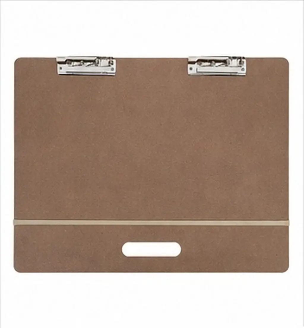 A3 Wooden Portable Drawing Board for Artists with Handle Metal Clip Strap Spacious Stable Surface Outdoor Studio Classroom