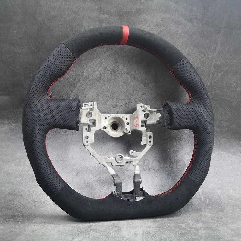 Alcantara Leather Steering Wheel For TOYOTA GT86 SUBARU BRZ SCION Flat Bottom