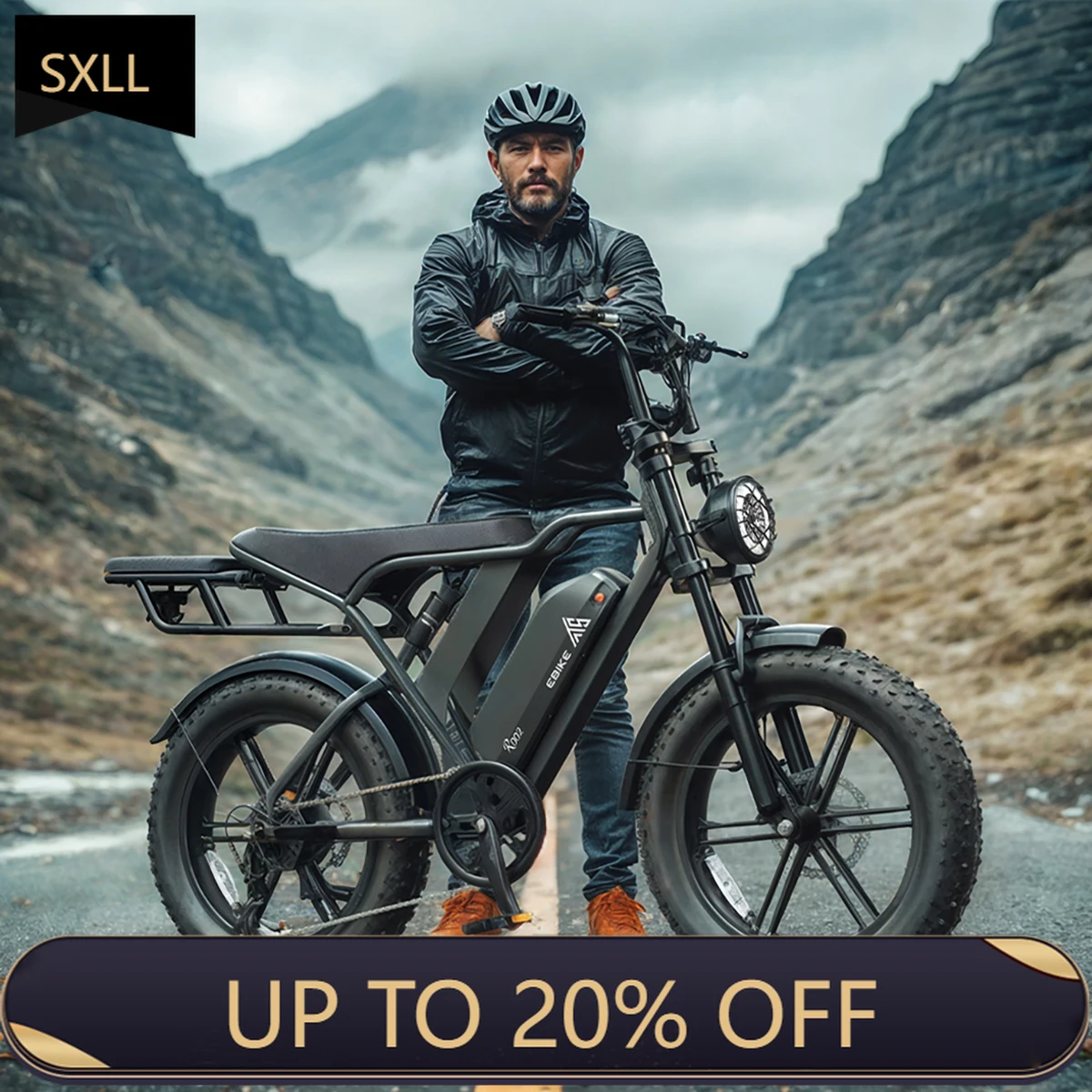 

SXLL V8 20 * 4.0 Tires European Union Netherlands Warehouse Electric Bike Hydraulic Brakes Dual Battery Fat Tires Electric Bike