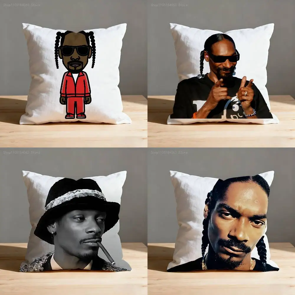 

S-Snoop D-Dogg Pillowcases Bedroom Living Room Sofa Home Decor Polyester Cushion Cover with Zipper