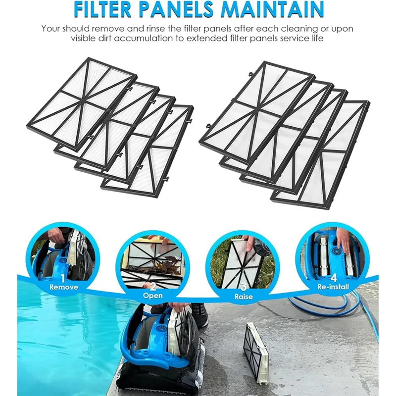 

A25F-9991433-R4 Filter 9991433-R4 Fine Filter Panels 9985006-R2 Tracks Automatic Pool Cleaner Replacement Parts
