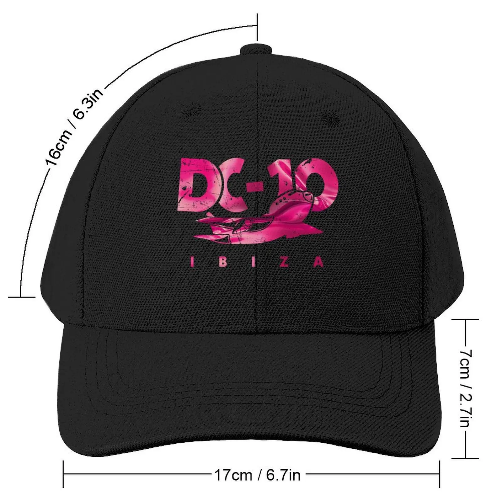 DC10 Bar Club IBIZA: MODEL black vintage rose gold Club legend by La French Touch Baseball Cap Designer Hat Female Men's