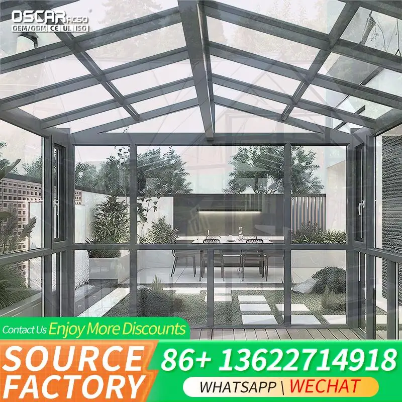 Modern Design Retractable Polycarbonate Pool Enclosure Sunroom for Warehouse Residential Outdoor Use sunroom