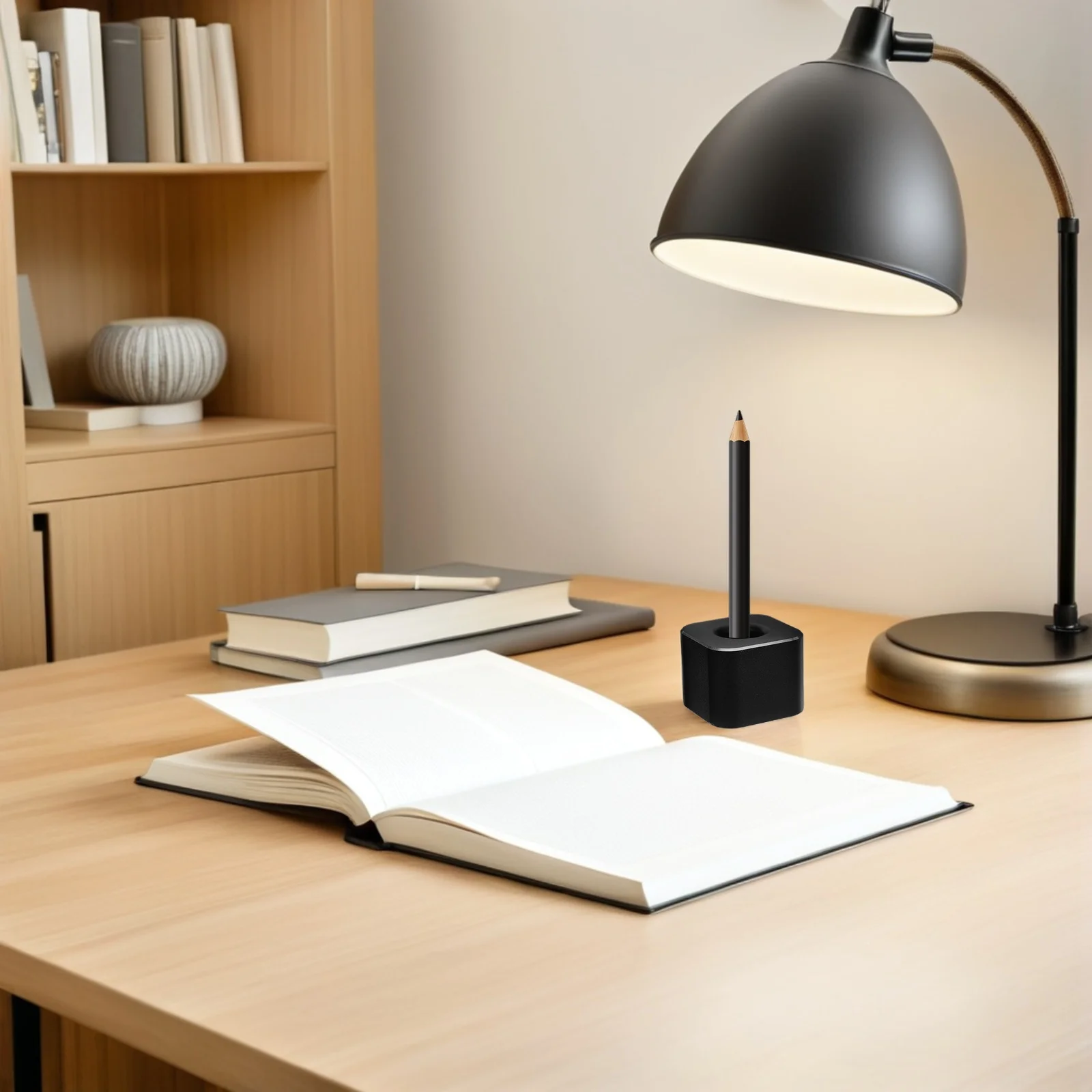 

2 шт., алюминиевый держатель для ручек, металлический настольный органайзер, квадратная основа, подставка для карандашей для студентов, офисные школьные принадлежности, мини-дисплей для ручек