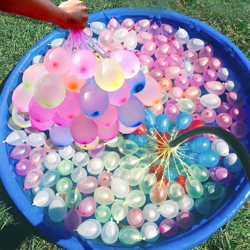 37/111/222Pcs Water Balloons Rapid Injection Funny Summer Outdoor Water Balloon Bombs For Kids and Adults Beach Water Fight Toys